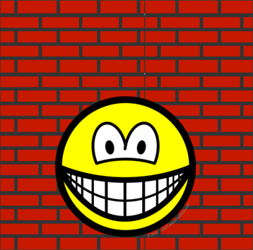 Against the wall smile